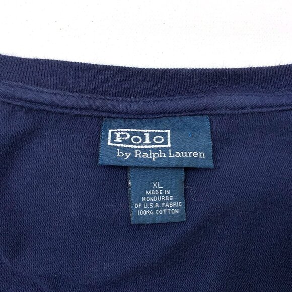 Polo Ralph Lauren Long Sleeve Navy Blue Shirt "R" Patch XL - Picture 2 of 16